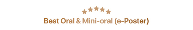 Best Oral & Mini-oral (e-Poster)